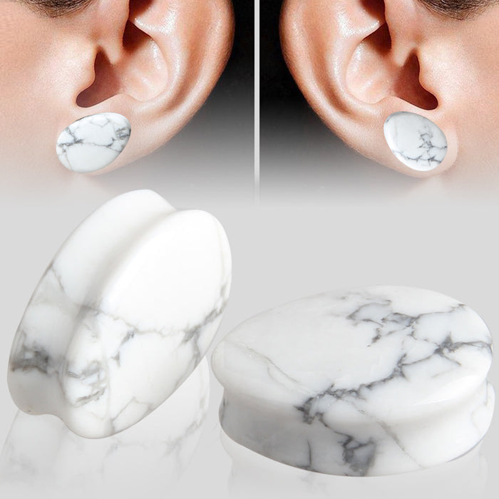 Wholesale stone water drop auricular 5MM ear expansion puncture JDC-ES-WeiH001