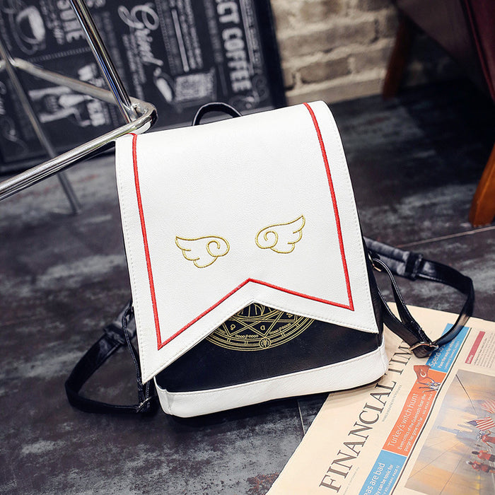 Wholesale Backpack PU Cute Embroidered Wings Large Capacity JDC-BP-Hanc005