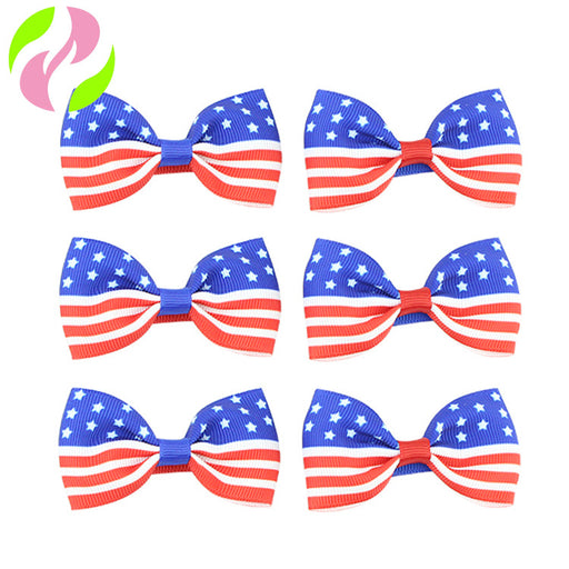 Jewelry WholesaleWholesale 4th of July Independence Day Bows Hair Clips Baby Hairpins MOQ≥2  JDC-HC-HaoC004 Hair Clips 皓川 %variant_option1% %variant_option2% %variant_option3%  Factory Price JoyasDeChina Joyas De China