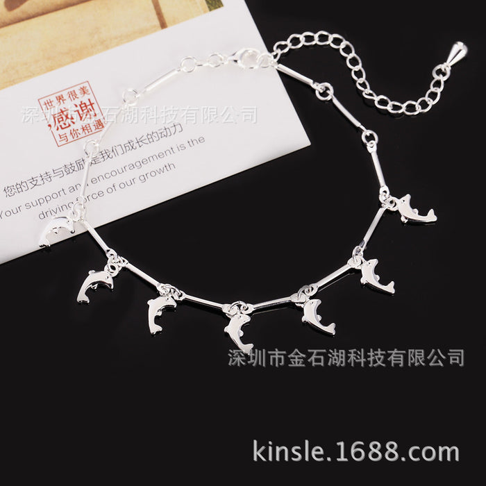 Wholesale Hanging Dolphin Ladies Bracelet Jewelry JDC-BT-JinSH006