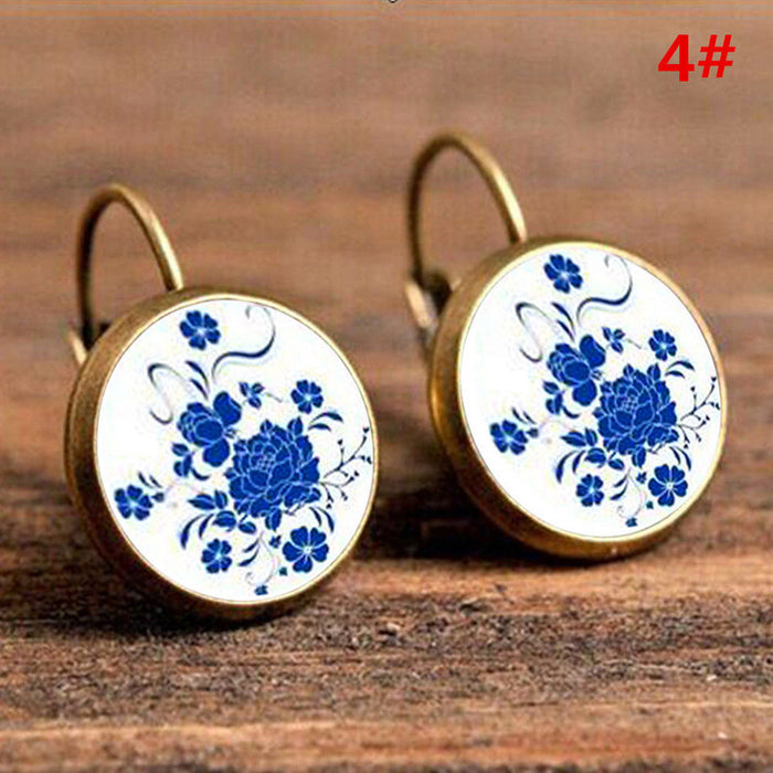 Wholesale Exquisite Vintage Time Gemstone Various Stud Earrings JDC-RS-Zhulong001