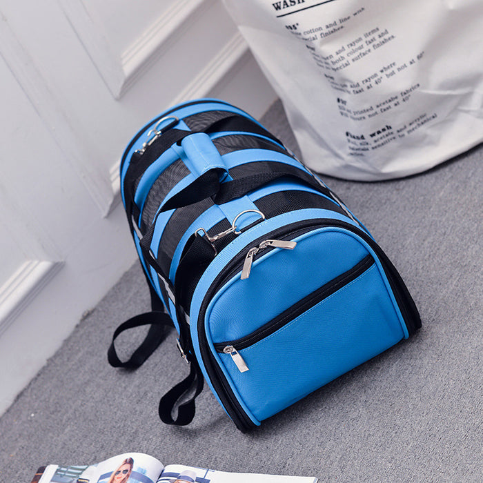 Wholesale Shoulder Bag Nylon Wear-Resistant Pet Bag Going Out Convenient Diagonal JDC-SD-Aishang008