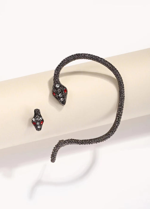 Wholesale Snake Rhinestone Earrings alloy MOQ≥2 JDC-ES-YiY002