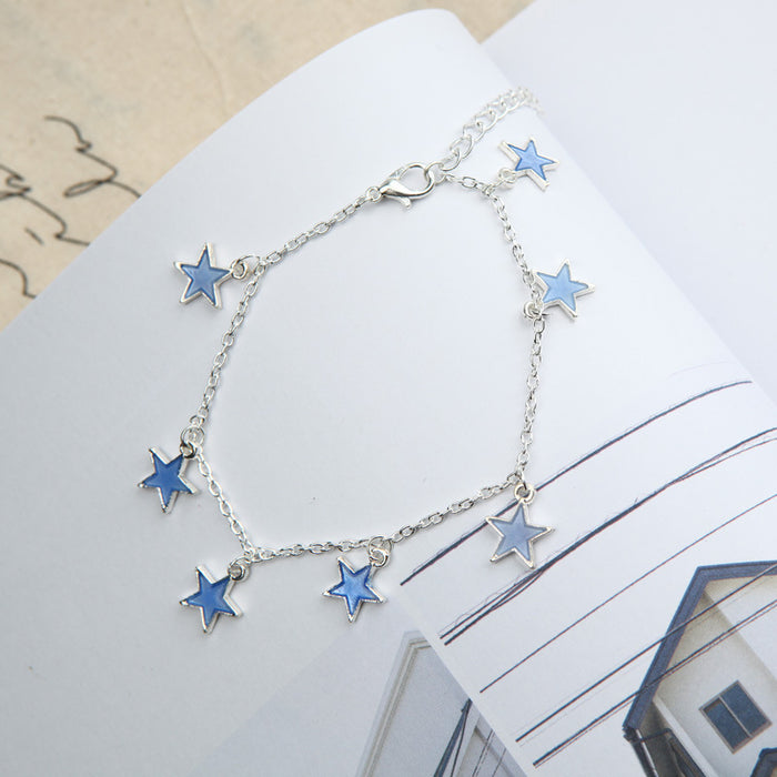 Wholesale beach wind blue pentagram jewelry JDC-AS-YouM001