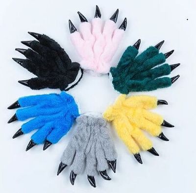 Wholesale Gloves Flannel One Piece Dinosaur Claw Keep Warm JDC-GS-YMM001