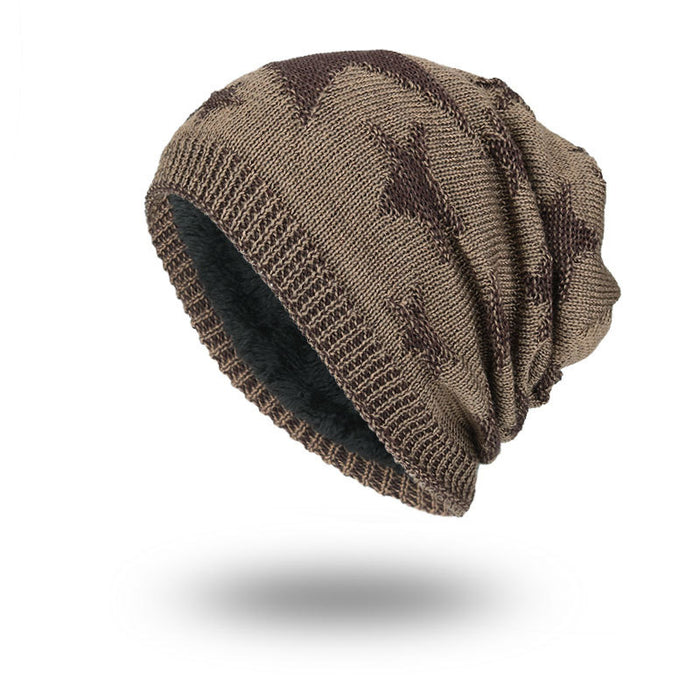 Wholesale Hat Wool Plus Velvet Warm Five-pointed Star JDC-FH-ZMei019