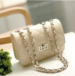 Jewelry WholesaleWholesale rhombus chain turn lock bag fashion shoulder bag JDC-SD-Nuon001 Shoulder Bags 诺诺 %variant_option1% %variant_option2% %variant_option3%  Factory Price JoyasDeChina Joyas De China