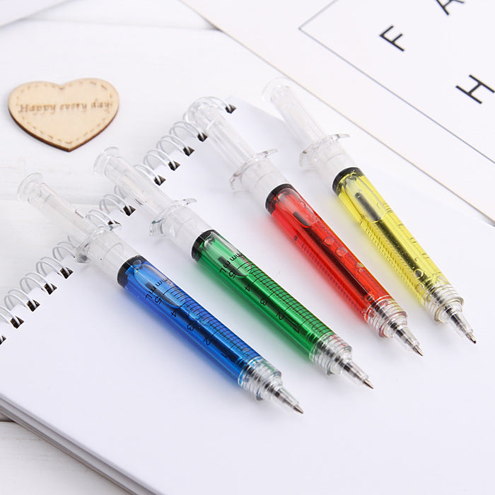 Wholesale Ballpoint Pen Plastic Creative Syringe Gel Pen JDC-BP-CaiW002