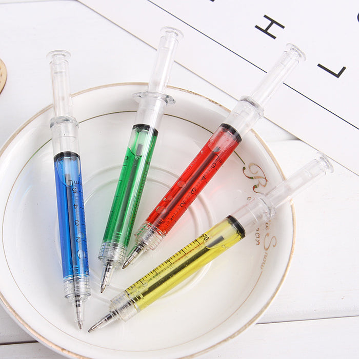 Wholesale Ballpoint Pen Plastic Creative Syringe Gel Pen JDC-BP-CaiW002