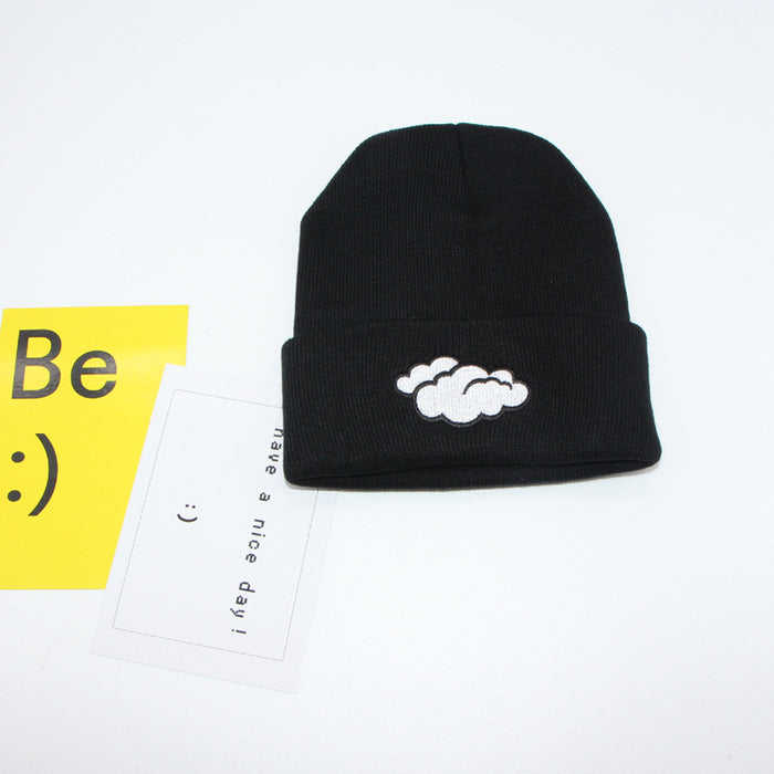 Wholesale Hat Acrylic Winter Outdoor Embroidery Weather Warm Knit Hat MOQ≥2 JDC-FH-TangQ006