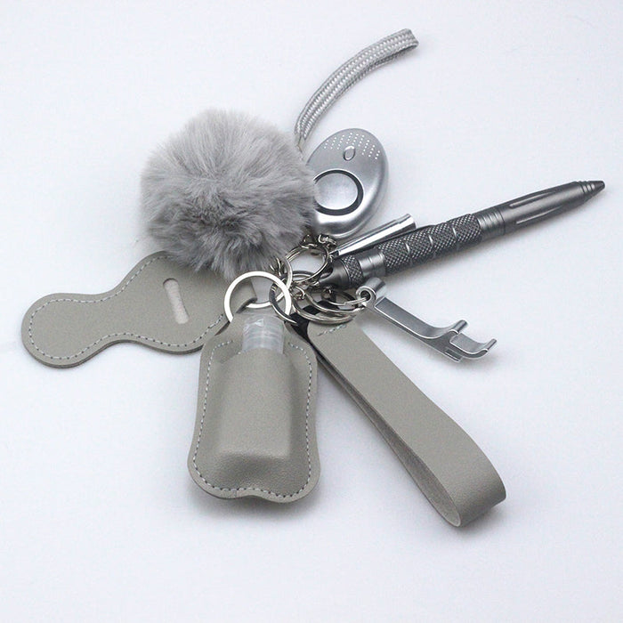 Wholesale Alloy Pen Hair Ball Keychain MOQ≥2 JDC-KC-ChaoH013