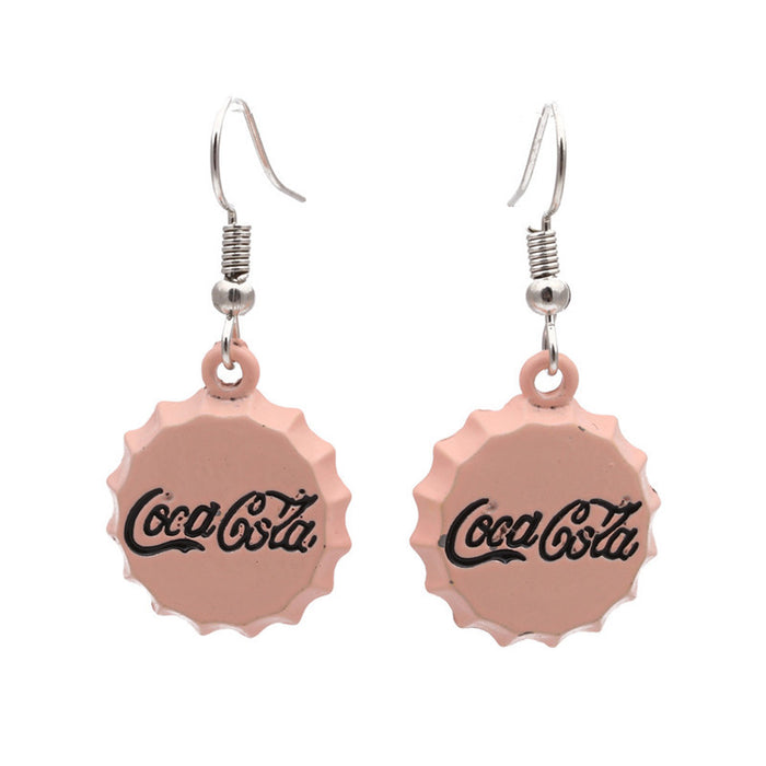 Wholesale Cola Bottle Cap Agate Earrings JDC-ES-ML065