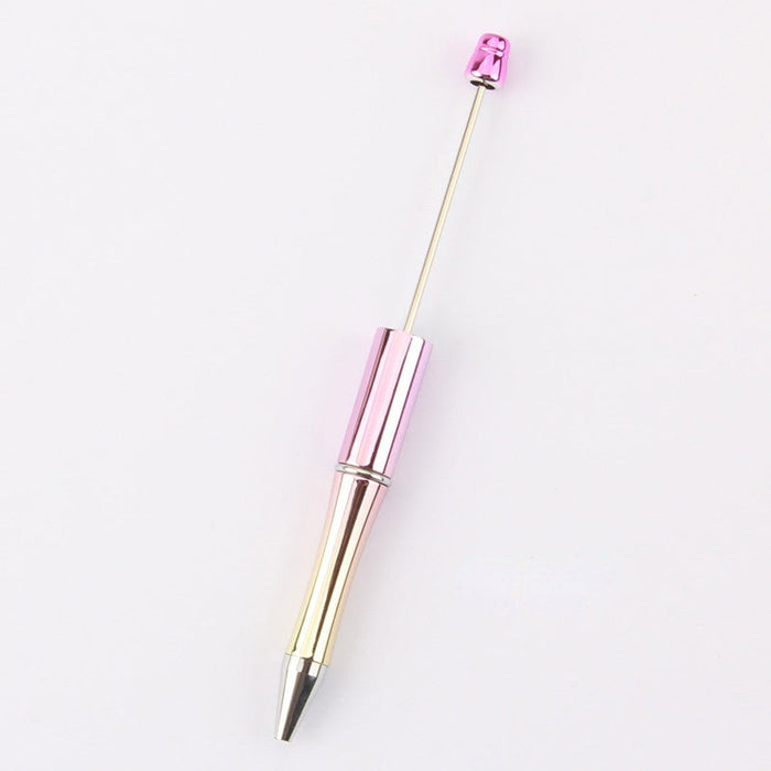 Wholesale UV Plating Plastic Bead Pen JDC-BP-QianHui002