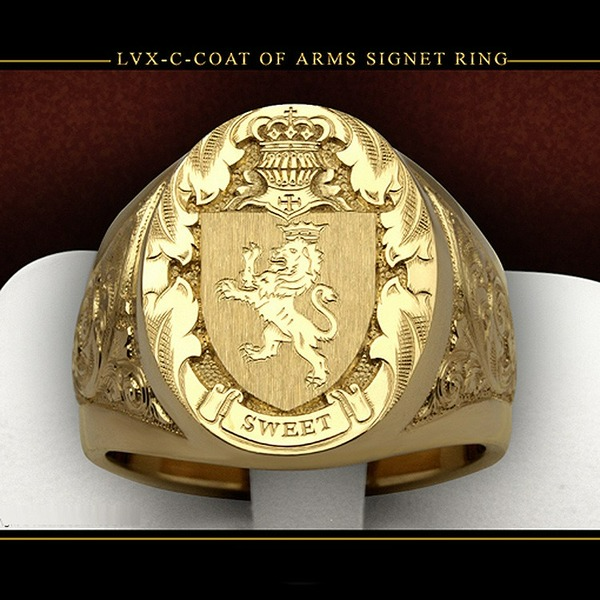 Jewelry WholesaleWholesale Lion Shield Badge Alloy Ring JDC-RS-Hengzi006 Rings 恒姿 %variant_option1% %variant_option2% %variant_option3%  Factory Price JoyasDeChina Joyas De China