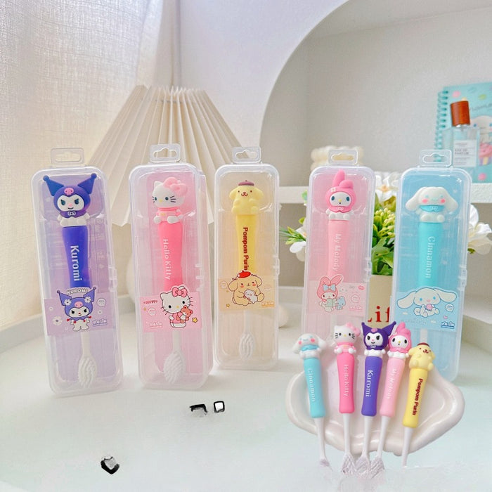 Wholesale Children's Adult Toothbrush Fine Soft Bristles Silicone Handle Toothbrush JDC-TBH-CXR001