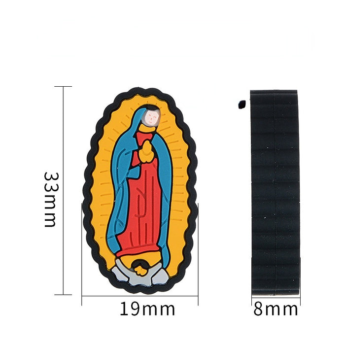 Wholesale 10PCS Virgin Mary Silicone Beads JDC-BDS-YueX010
