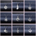 Jewelry WholesaleWholesale Geometric Silver Stainless Steel Floral Heart Necklace JDC-ES-MINGM008 necklaces 敏萌 %variant_option1% %variant_option2% %variant_option3%  Factory Price JoyasDeChina Joyas De China