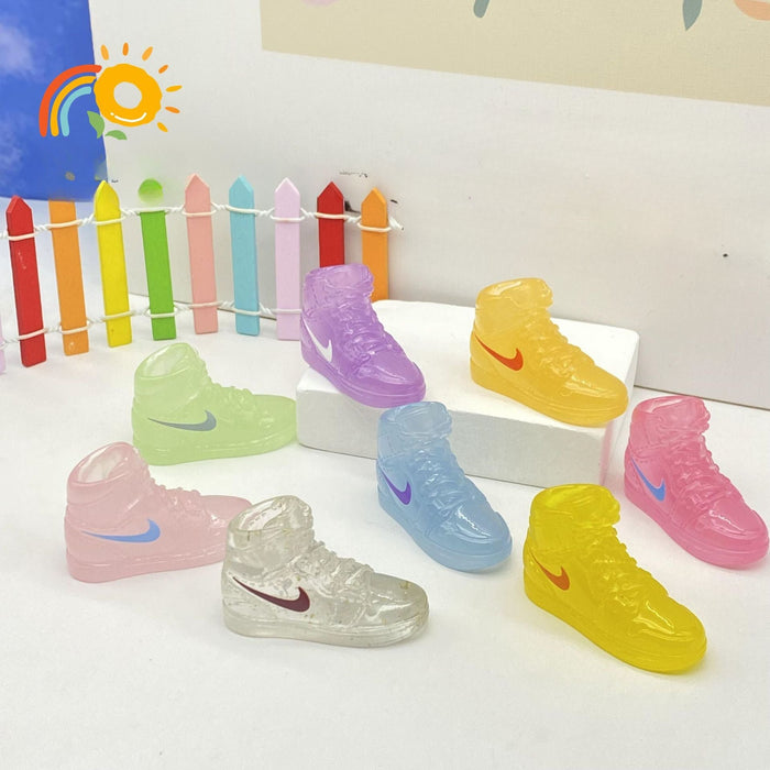 Wholesale Diy Plastic Resin Cartoon Sneakers Trendy Play Resin  Creative Keychain JDC-KC-RuiQ011