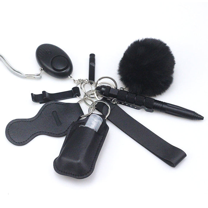 Wholesale Alloy Pen Hair Ball Keychain MOQ≥2 JDC-KC-ChaoH013