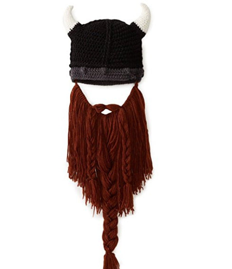 Lana al por mayor lana divertida hecha a mano barba larga vikinga moq≥2 jdc-fh-zhuog001