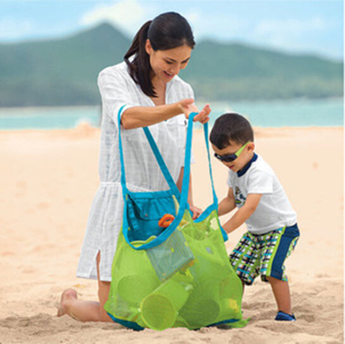 Bolso de malla de playa plegable al por mayor juguetes para niños