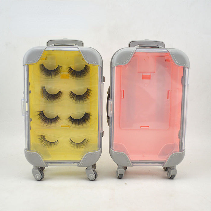 Wholesale Luggage Plastic Eyelashes Box Without Eyelashes MOQ≥3 JDC-JP-Xindong001