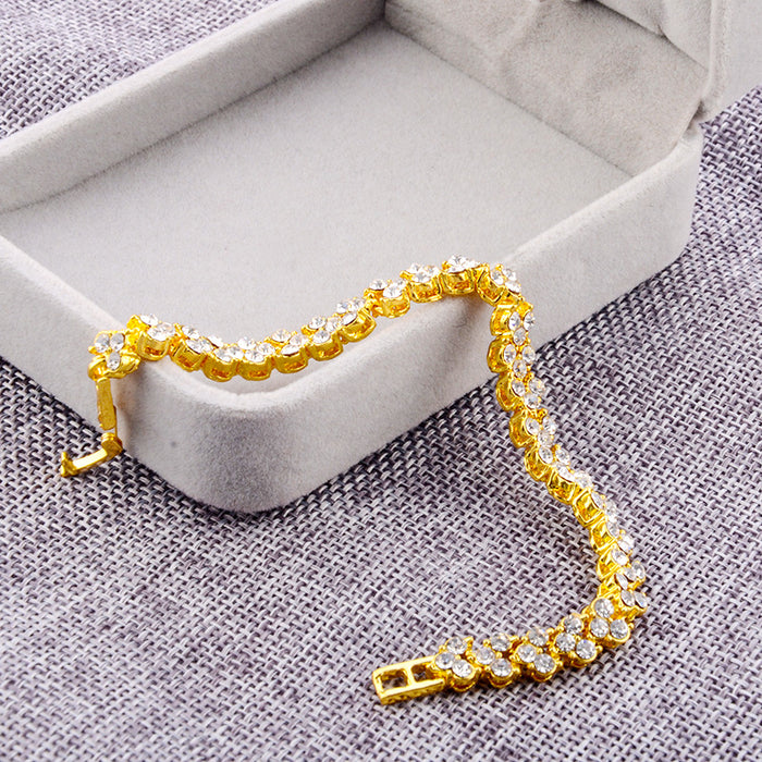 Wholesale Simple Roman Crystal Bracelet with Diamonds JDC-BT-Zhulong001