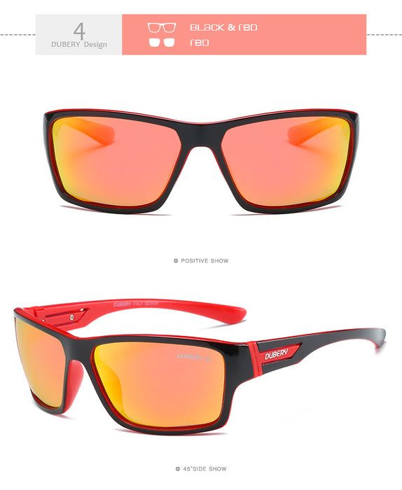 Gafas de sol de ciclismo deportivo al por mayor para hombres y mujeres HD polarizadas sin caja JDC-SG-TIEP004