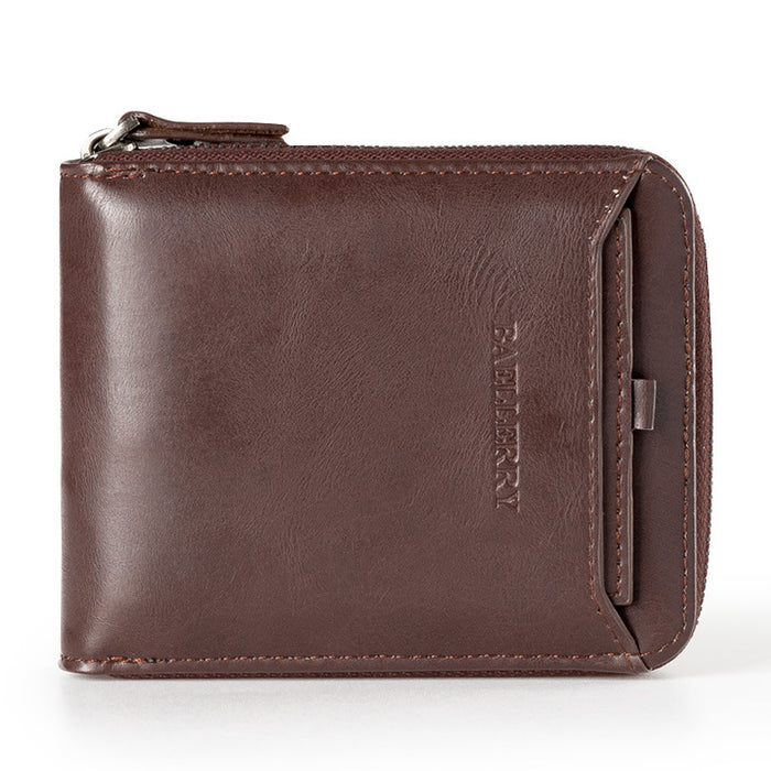 Wholesale wallet men's short pu leather wallet men's wallet JDC-WT-Zhengxin004