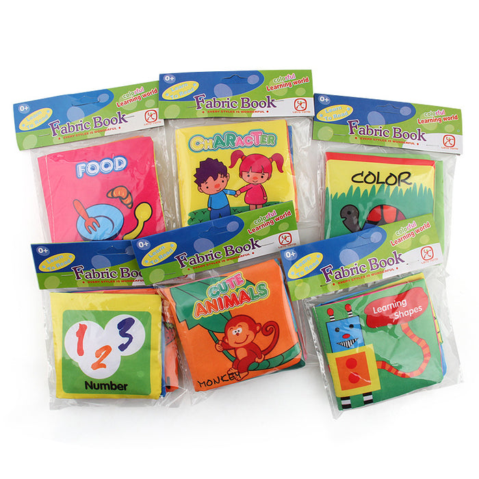 Wholesale Baby Stereoscopic Early Education Cloth Book 0-6 Months MOQ≥2 JDC-FT-XDYP002