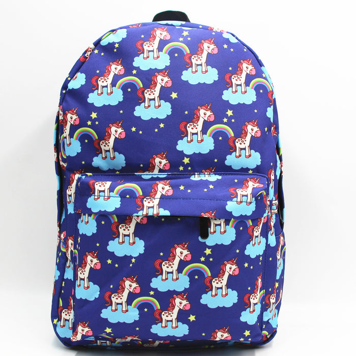Wholesale Backpack Oxford Cloth Unicorn Print Large Capacity JDC-BP-Donglej004