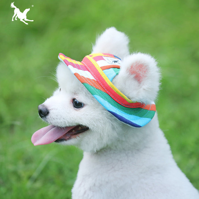 Wholesale pet supplies mesh breathable sun hats cat and dog hats JDC-FH-JGG002