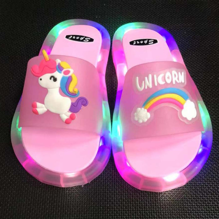 Wholesale Children's Glowing Slippers Cartoon Fashion Cute JDC-SP-RXLD001