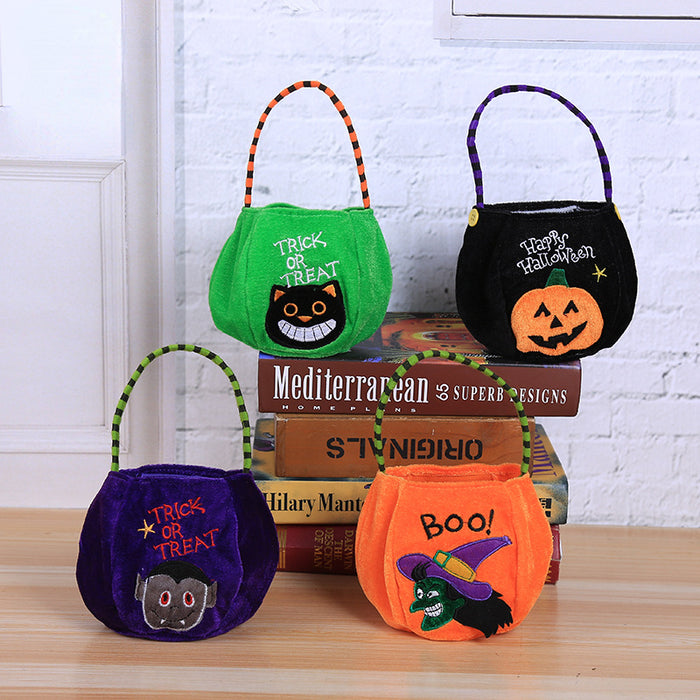 Bolsa de regalo al por mayor Burlap Halloween Pumpkin Tote Bolsa de dulces para niños MOQ≥2 JDC-GB-Ming004