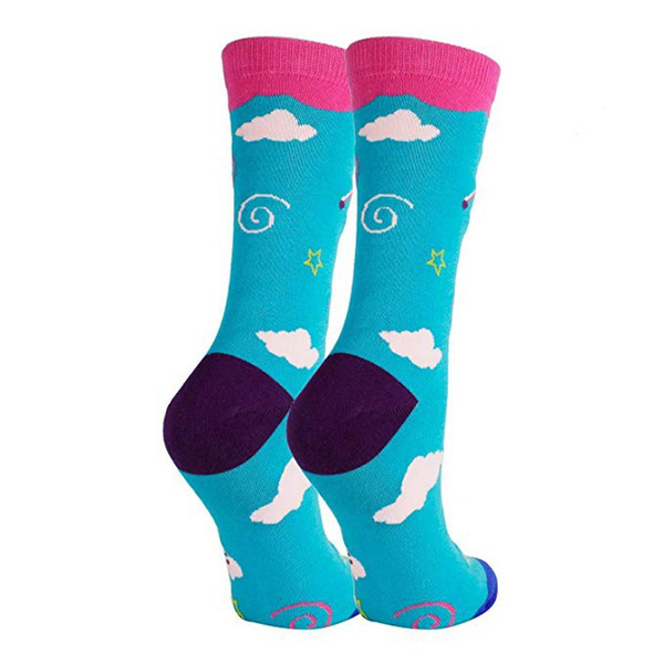 Wholesale socks Unicorn rainbow printed autumn winter socks JDC-SK-DFF015
