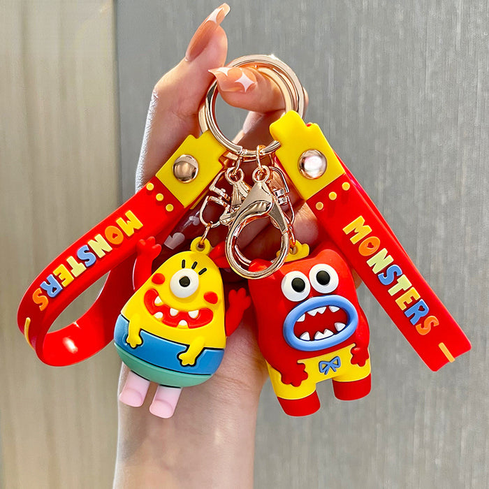Wholesale little monster cartoon keychain car bag wild small pendant JDC-KC-GSXM085