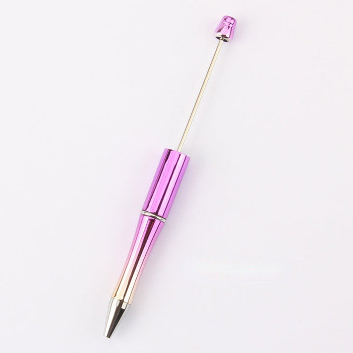 Wholesale UV Plating Plastic Bead Pen JDC-BP-QianHui002