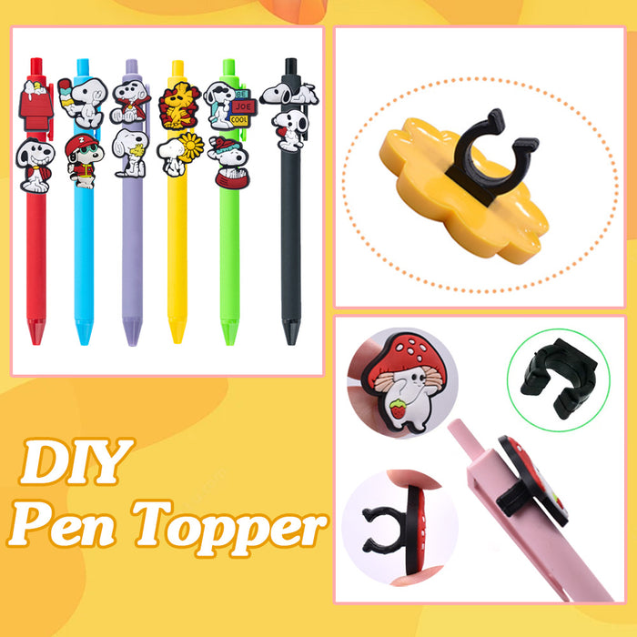 Wholesale Random Creative Cartoon 30pcs Pens and 60pcs Silicone Pen Toppers JDC-PEN-002