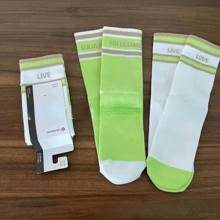 Wholesale   Nylon Yoga Socks 2pcs/set (F) MOQ≥4 JDC-SK-GFeng002