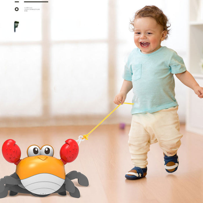 Juguetes al por mayor correa cangrejo anfibio caminando juguetes para baño de bebé jdc-ft-weil002