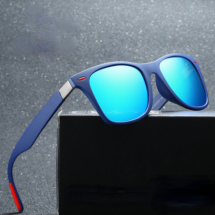 Gafas de sol de conducción de deportes recubiertos polarizados al por mayor sin caja JDC-SG-TIEP005
