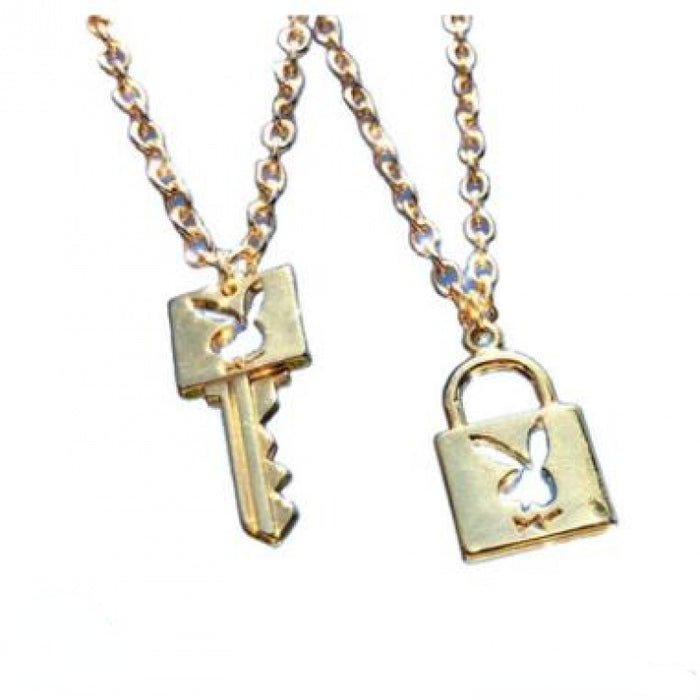 Wholesale Necklace Alloy Shiny Rabbit Head Key Lock Necklace MOQ≥2 JDC-NE-Fhong011