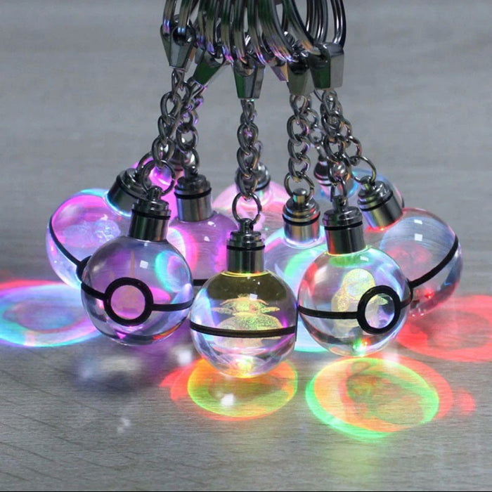 Wholesale Keychains Crystal LED Anime Peripherals Colorful Glow MOQ≥2 JDC-KC-BiA002