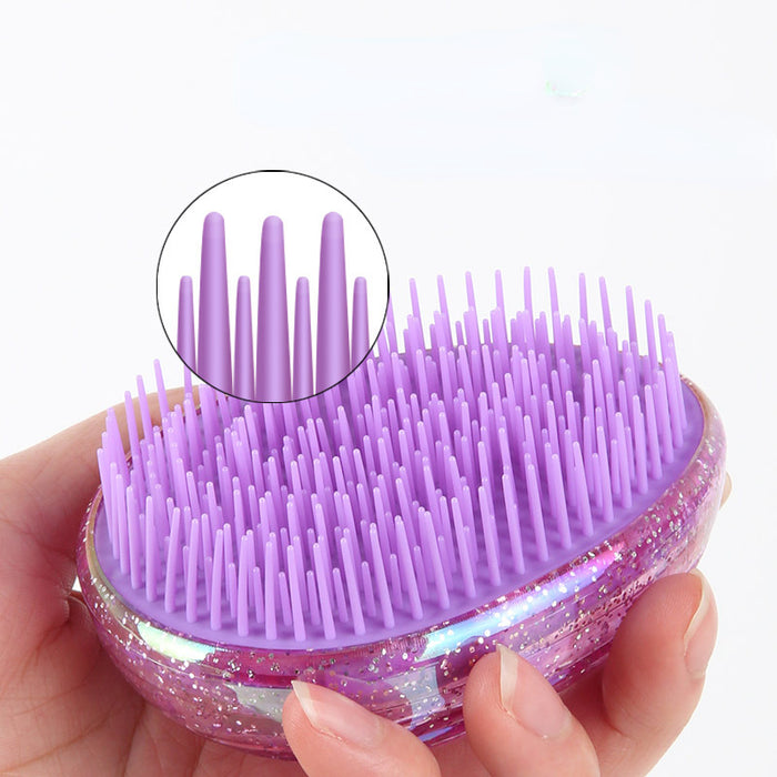 Wholesale Comb Plastic Egg Type Hairdressing Comb Anti Knot Smooth Hair MOQ≥3 JDC-CM-KouM002