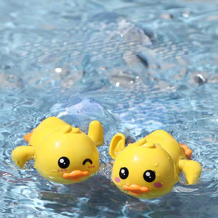 Juguetes al por mayor Bath Play Water Cadena relojería Parent-Hiñón Interactivo Little Yellow Duck JDC-FT-Jinyu001