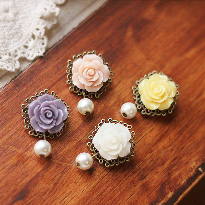 Conjunto de joyas de perlas de rosa vintage de la serie al por mayor JDC-BT-Changy003