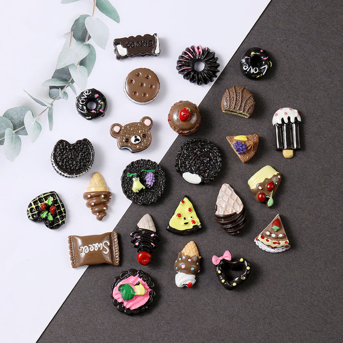 Wholesale kawaii 3d candy cartoon resin gummy DIY nail stickers accessories JDC-NS-TNi007