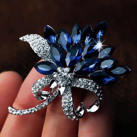 Wholesale Brooches Alloy Rhinestone Flowers JDC-BC-PREMYQ001