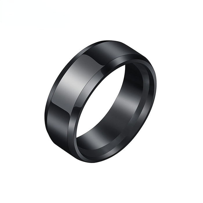 Wholesale titanium steel marking ring for men Europe and America JDC-RS-RXSFL021