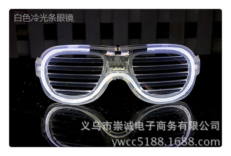 Wholesale Sunglasses Love Blinds LED Light Glowing Glasses MOQ≥2 JDC-SG-ChongC001